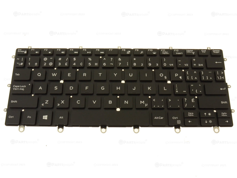 New French Canadian Dell OEM XPS 9365 2-in-1 Backlit Keyboard GGMHW