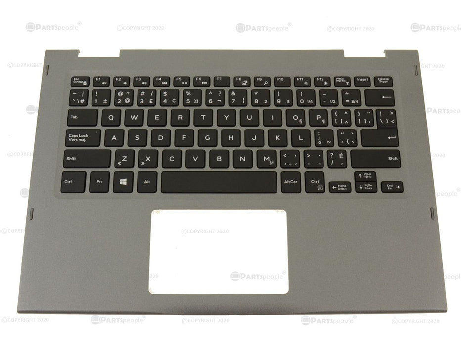 New French English Dell OEM Inspiron 5368 5378 Palmrest Keyboard Assembly No BL GHYTC