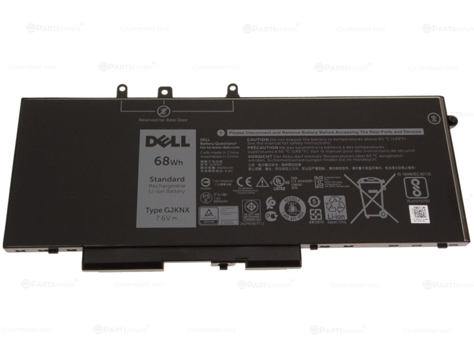 New  Dell OEM Original Latitude 5480 5580 5280 4-Cell 68Wh Laptop Battery GJKNX