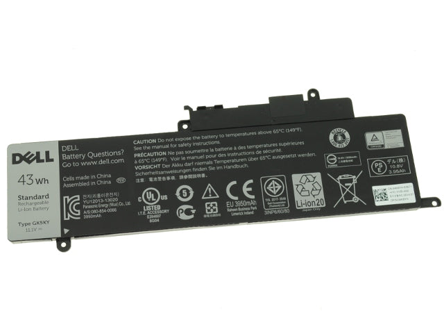 New Dell Original Inspiron 3147 3148 13 7347 7348 7352 43Wh 3-cell Battery GK5KY 4K8YH 0WF28 92NCT