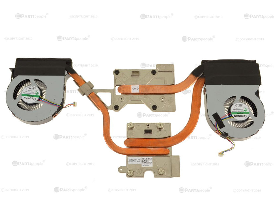 New New Dell OEM Precision 7520 CPU Graphics Heatsink Fan Assembly for AMD Graphics GKC3X