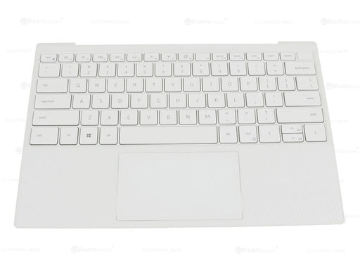 Refurbished Dell OEM XPS 9300 Touchpad Palmrest Keyboard Assembly White 979W4 GT8XM - LaptopParts.ca