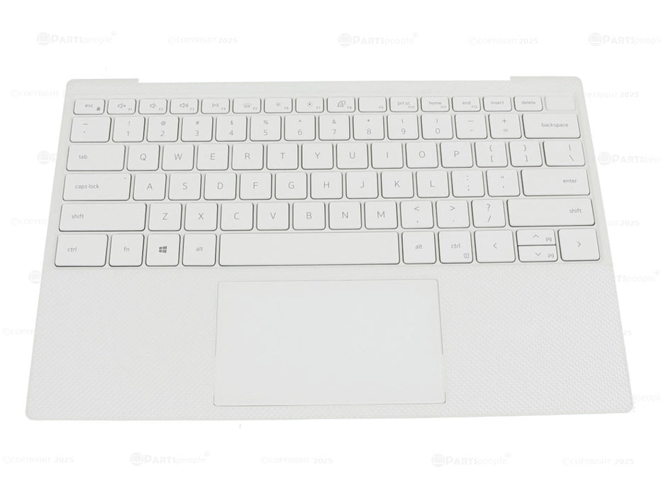 Refurbished Dell OEM XPS 9300 Touchpad Palmrest Keyboard Assembly White 979W4 GT8XM - LaptopParts.ca