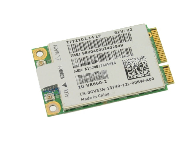 Nouvelle carte WWAN Dell OEM sans fil 5620 DW5620 Mini-PCI Express EVDO-HSPA haut débit mobile GV33N