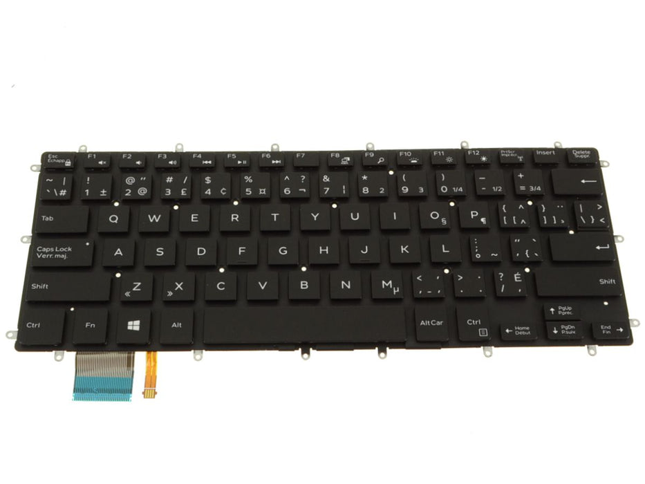 New French-English Dell OEM Inspiron 7368 7378 Laptop Backlit Keyboard FR-ENG GXJHX