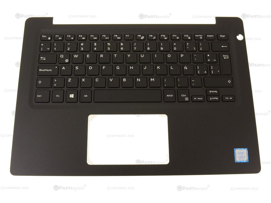 New SPANISH Dell OEM Vostro 5481 Keyboard Palmrest Assembly H52M6