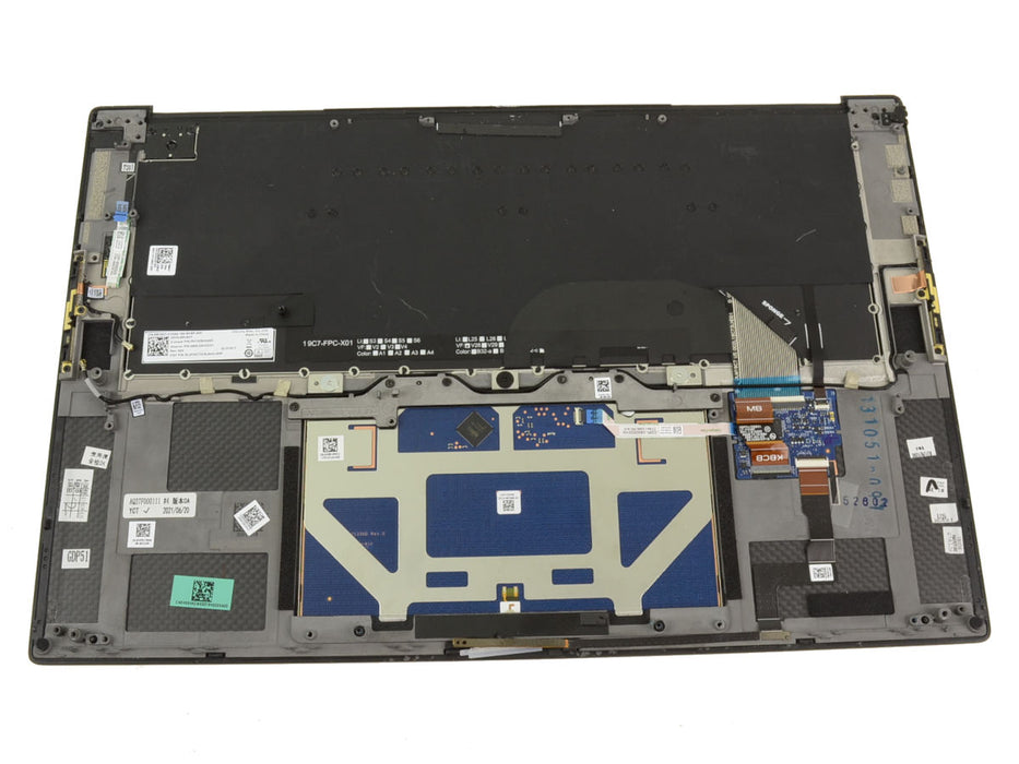 Refurbished Dell OEM XPS 9510 Precision 5560 Touchpad Palmrest Keyboard Assembly DKFWH H56H5 - LaptopParts.ca