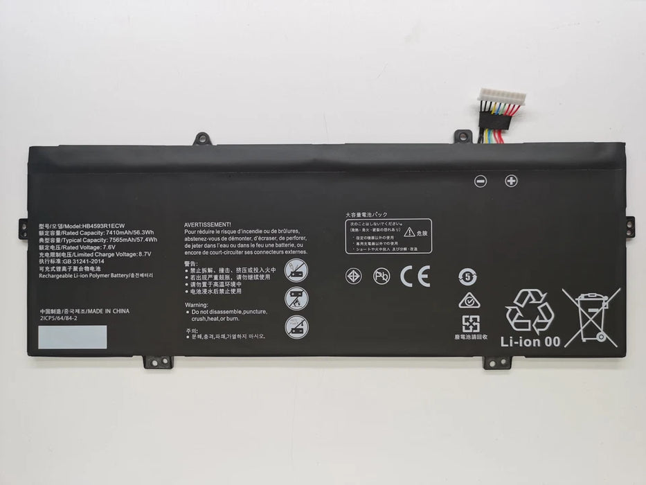 New Compatible Huawei Matebook X Pro i7 (2019) MACH-W19 W29B VLT-W50/W60 MACH-W19B MACH-W29B MACH-W29C KPL-W0 Battery 56.3WH