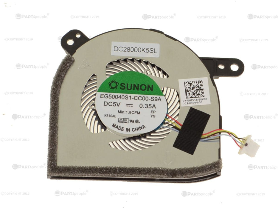Used Dell OEM Latitude 5290 2-in-1 Tablet CPU Cooling Fan HFV18