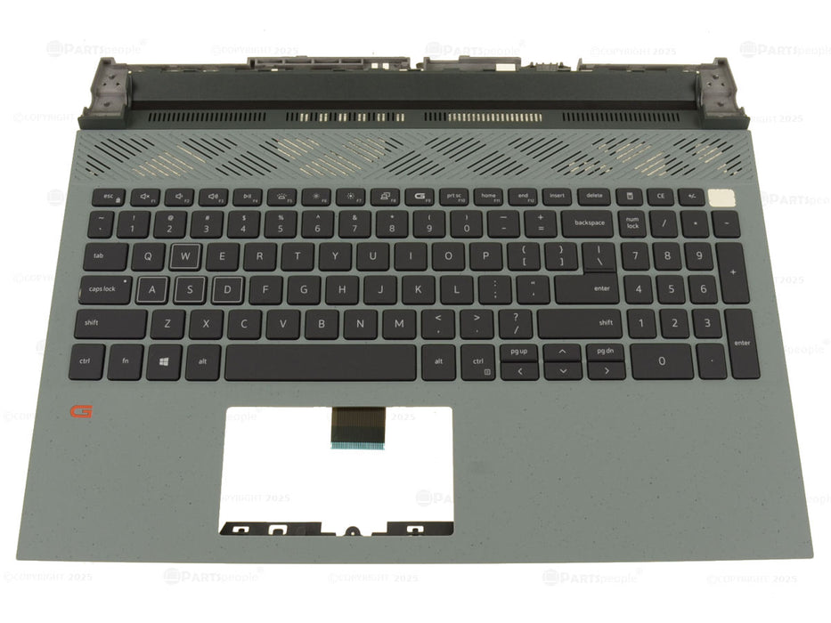 New Dell OEM G Series G15 5510 5511 5515 Palmrest RGB 4-Zone Backlit Keyboard Assembly -PGHGRRJ