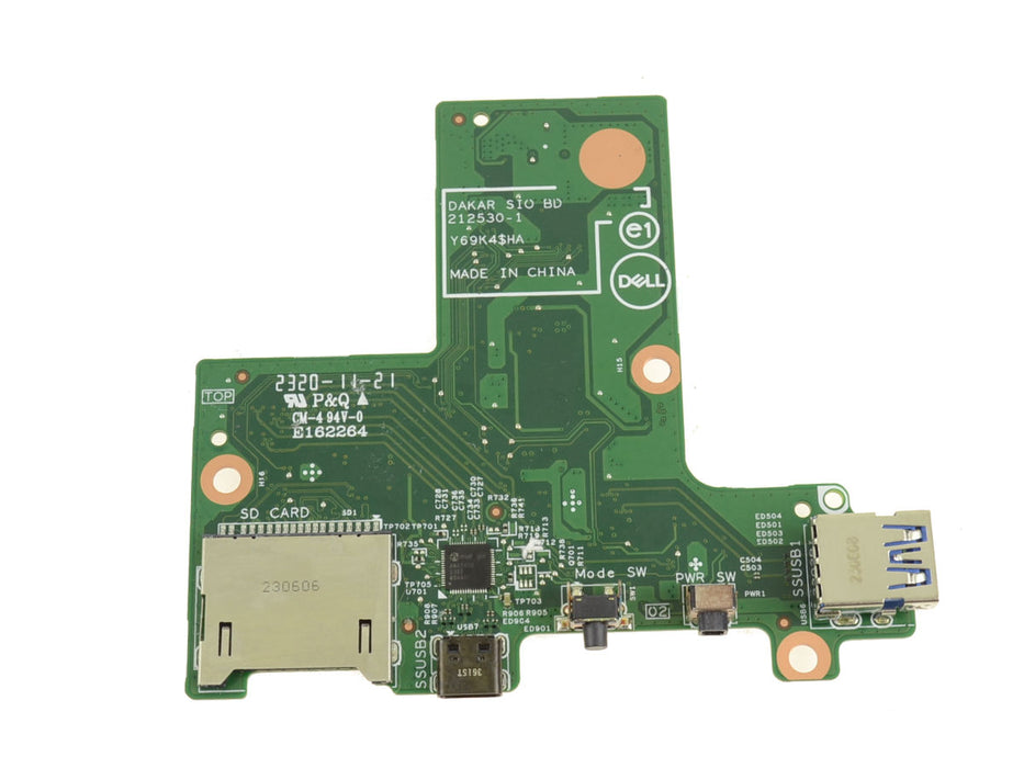 Used Dell OEM OptiPlex 7410 All-In-One Desktop Side USB SD Card Reader I/O Circuit Board HJ2DR