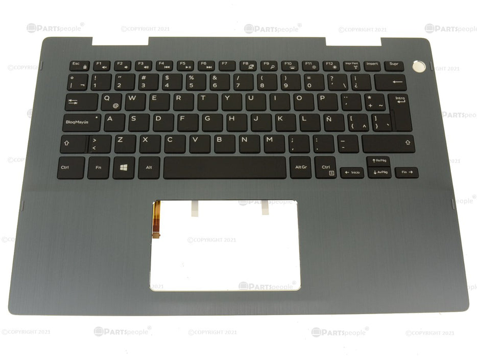 Refurbished Spanish Dell OEM Inspiron 5482 5491 5485 2-in-1 Keyboard Palmrest Assembly NTP HX4J0 9VMHF