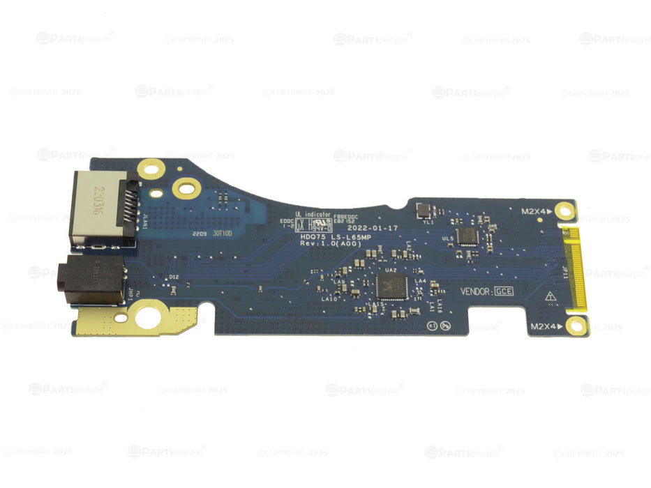 New OEM Alienware m17 R5 AMD Audio Port LAN RJ-45 IO Circuit Board Left Side IO HY0GH
