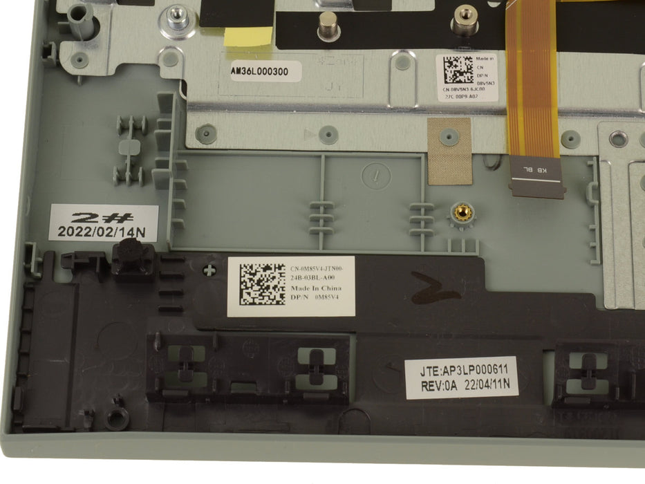 New Dell OEM G Series G15 5520 5521 5525 Palmrest RGB 4-Zone Backlit Keyboard Assembly - HYC0N