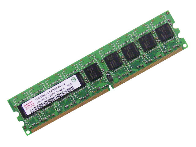 Used Dell OEM DDR2 533Mhz 1GB PC2-4200E ECC RAM Memory Stick HYMP512U72BP8-C4