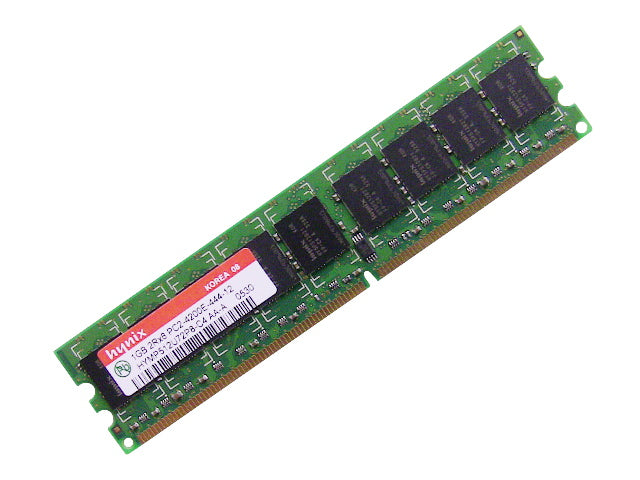 Used Dell OEM DDR2 533Mhz 1GB PC2-4200E ECC RAM Memory Stick HYMP512U72P8-C4