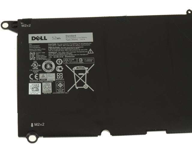 New Genuine Dell XPS 13 9343 52Wh 4-cell Laptop Battery RWT1R 0N7T6 0DRRP JD25G - LaptopParts.ca