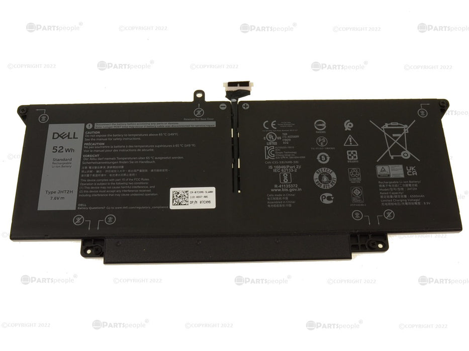 New Dell OEM Original Latitude 7310 7410 7410 Chromebook 52Wh 4-cell Laptop Battery JHT2H