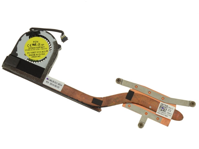 Used Dell OEM Inspiron 7437 CPU Heatsink Fan Assembly JMWCD