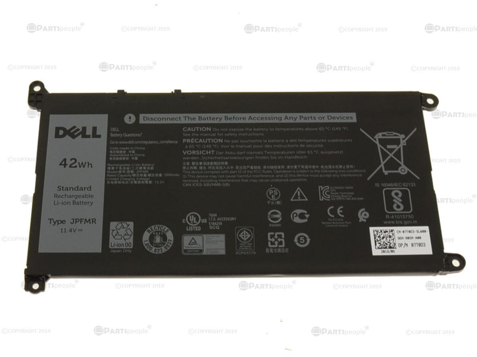 New Dell Genuine Chromebook 3100 3400 42Wh Battery Short Cable JPFMR 7T0D3 16DPH 65N6H 07GDY