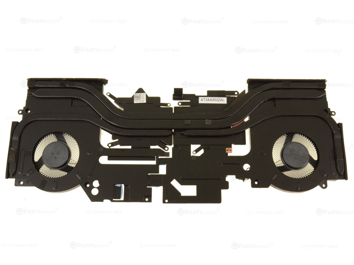 Used OEM Alienware m15 R4 CPU Graphics Cooling Heatsink Fan Assembly ...