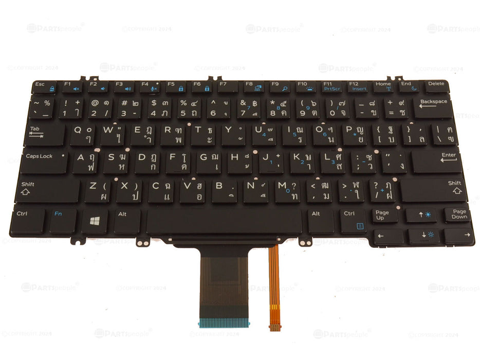 Nouveau clavier d'ordinateur portable Dell OEM Latitude 5289 7280 5280 7380 pour la Thaïlande avec rétroéclairage JTPG2
