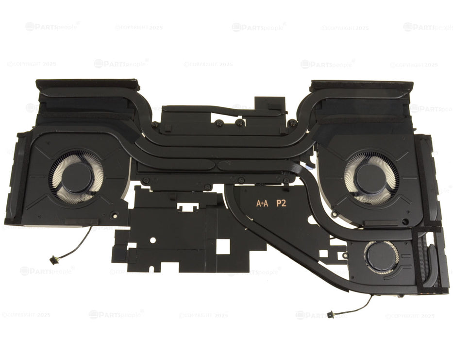 New OEM Alienware m18 R1 AMD CPU Graphics Cooling Heatsink Fans Assembly Radeon Graphics JXX02