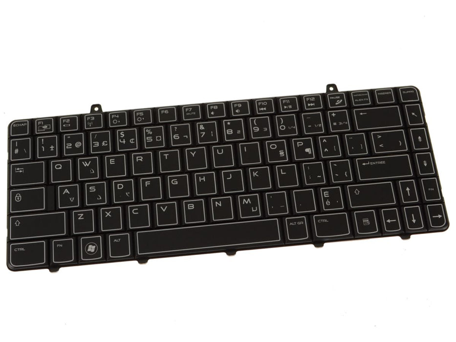 New New French Canadian OEM Alienware M11xR2 M11xR3 Backlit Laptop Keyboard Assembly JYV90