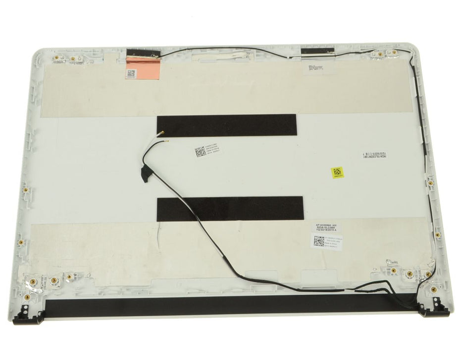 White - Dell OEM Inspiron 14 (5458) / Vostro 14 (3458) 14" LCD Back Cover Lid Top Assembly - No TS - KDR17