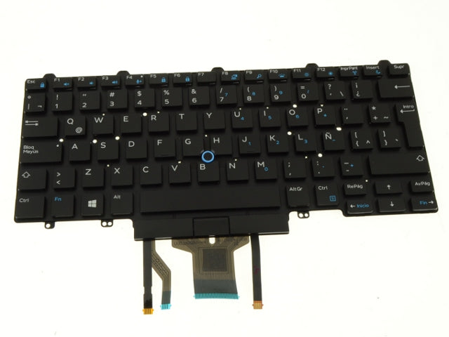 New Spanish Dell OEM Latitude E7450 E5450 Laptop Keyboard Dual Point KFHY6