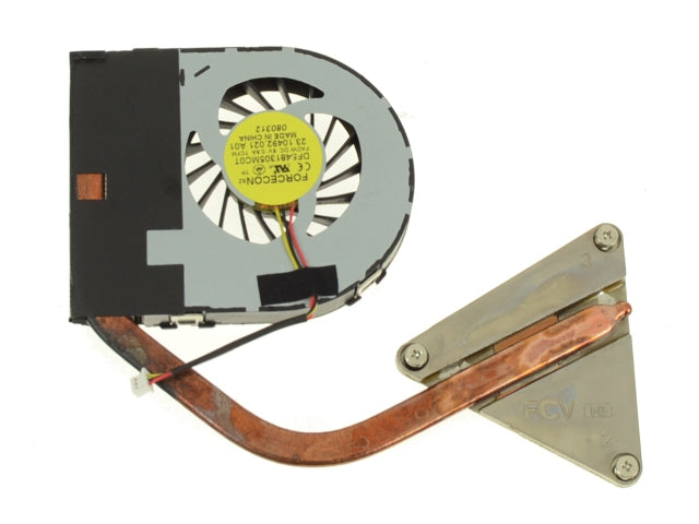 Used Dell OEM Inspiron N4050 CPU Heatsink Fan Assembly for Integrated Intel Graphics UMA KHVXD
