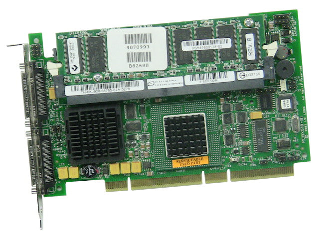 Refurbished Dell OEM PowerEdge PREC 4/DC Ultra 320 Dual RAID PCI-X Controller Board w128MB Cache KJ926