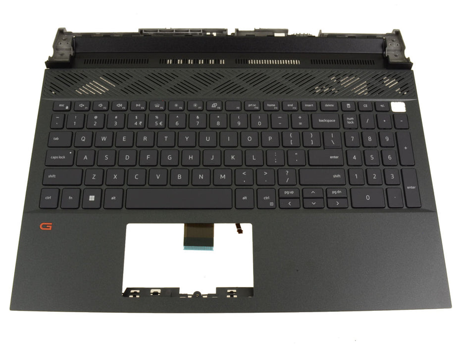New US INTL Dell OEM G Series G15 5520 5521 5525 Palmrest Backlit Keyboard Assembly KMW4R