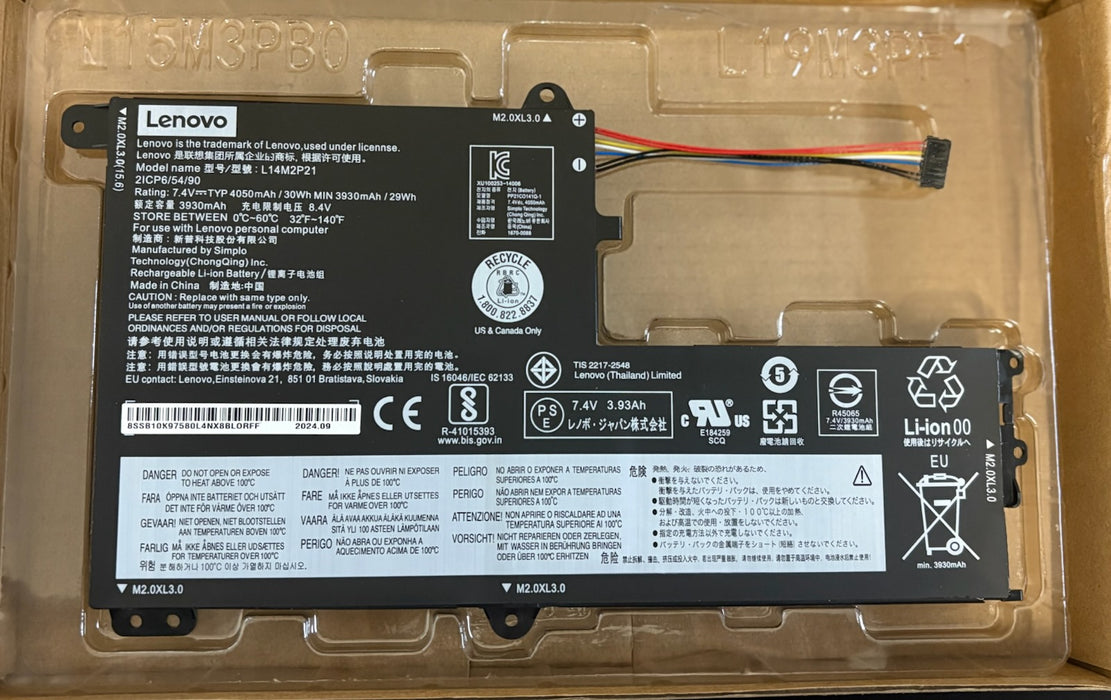 New Genuine Lenovo IdeaPad 300s 300s-14ISK 300s-14ISK 80Q4 80Q4000KUS Battery 30Wh - LaptopParts.ca