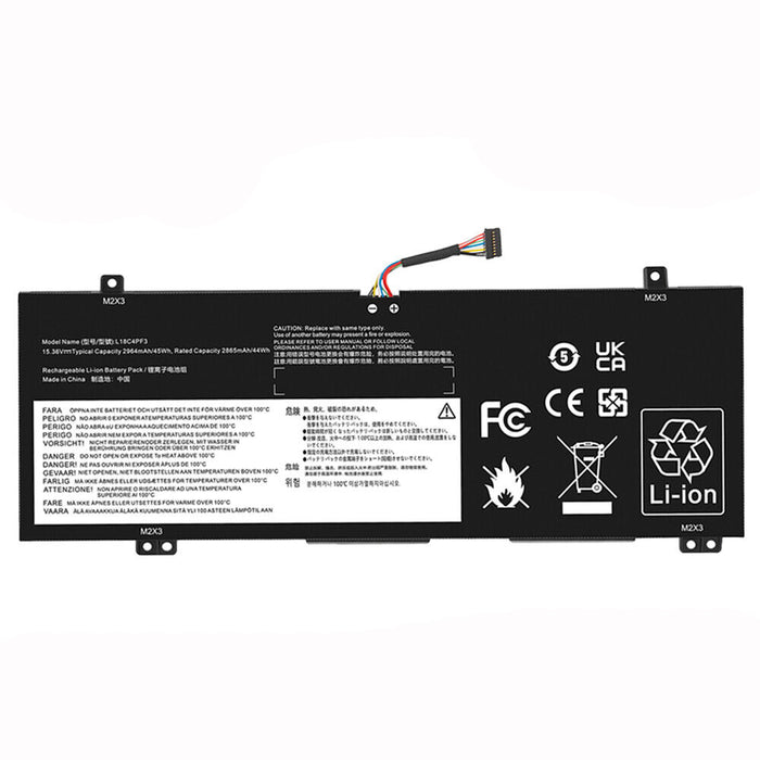 New Compatible Lenovo L18C4PF3 L18M4PF3 5B10T09079 L18C4PF4 L18M4PF4 Battery 45Wh