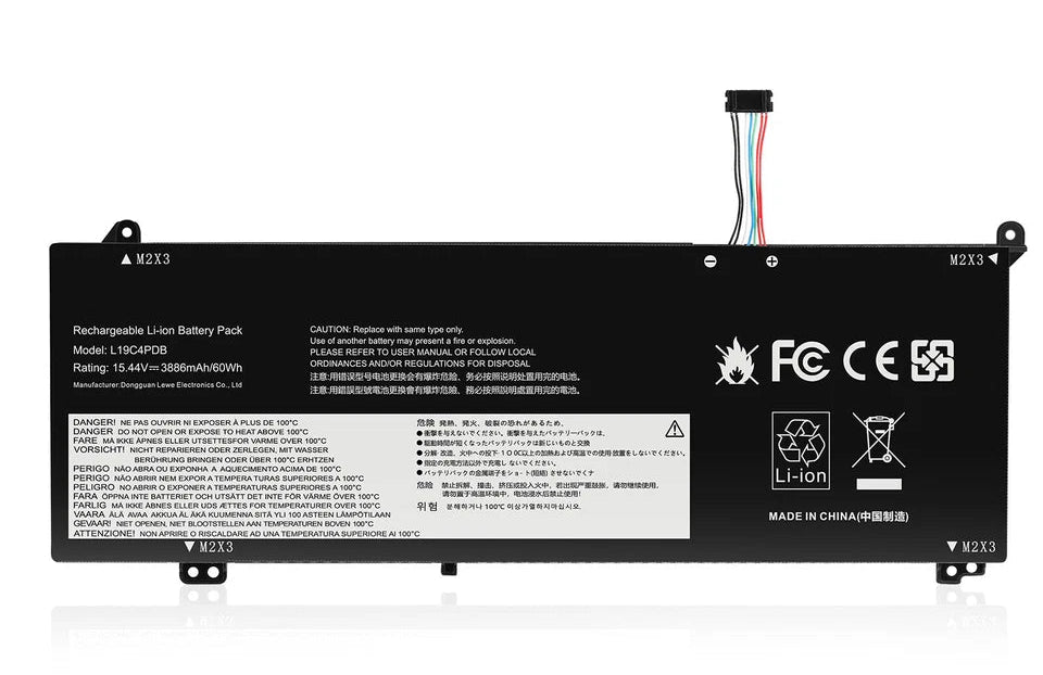 New Compatible Lenovo 5B10Z21201 5B10Z21205 5B10Z21209 Battery 60WH L19C4PDB L19M4PDB