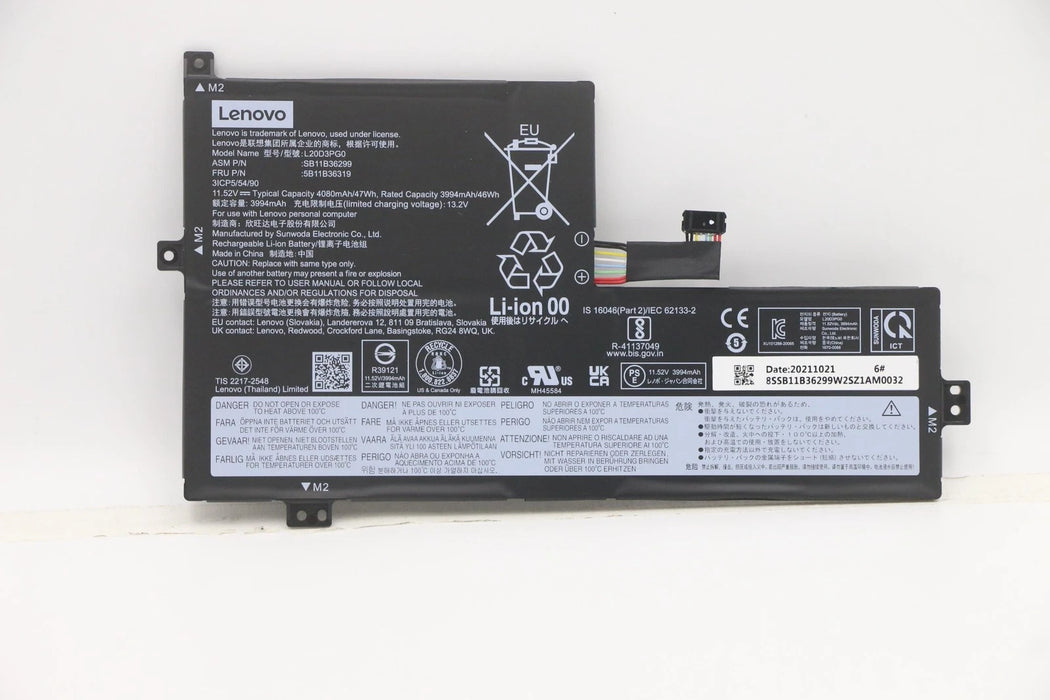 New Genuine Lenovo SB11B36299 5B11B36319 SB11B36304 Battery L20D3PG0 L20L3PG0