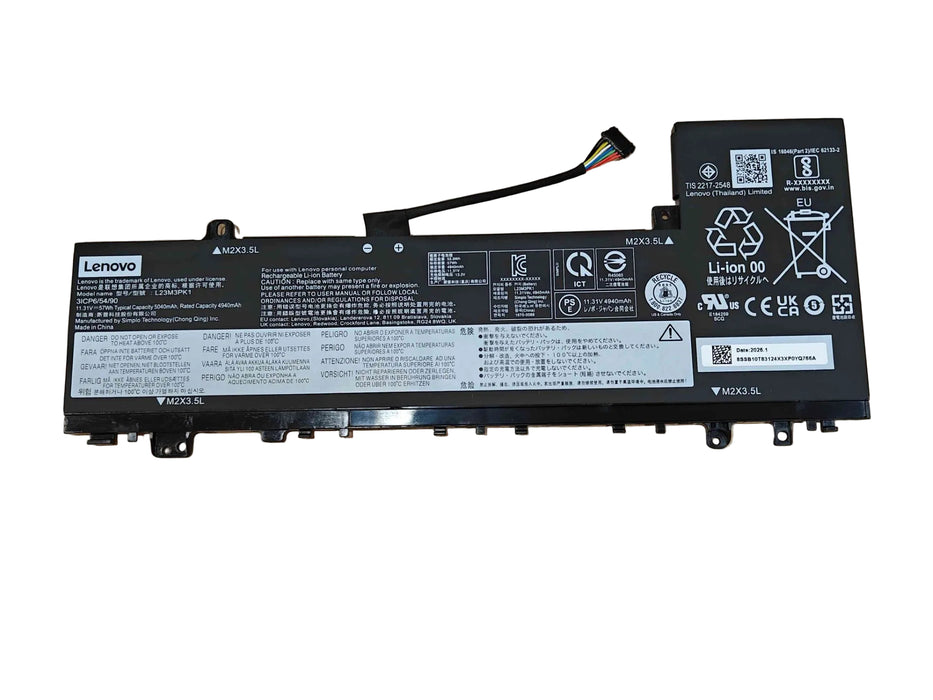 New Genuine Lenovo Slim 5 14AHP9 14IMH9 15IRU9 16IMH9 Battery 57WH - LaptopParts.ca