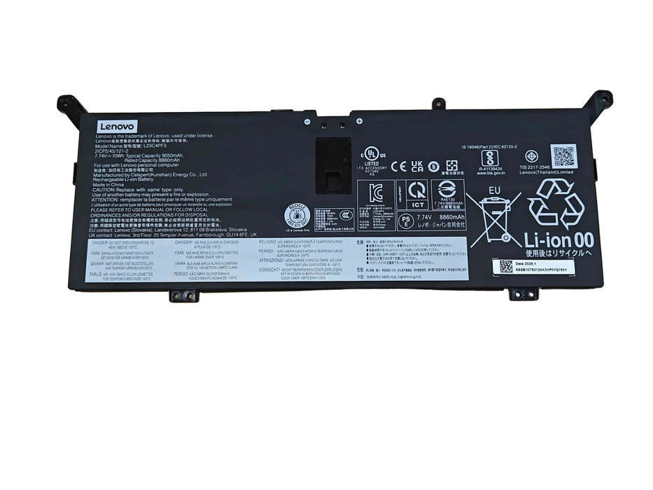 New Genuine Lenovo Yoga Slim 7 14ILL10 15ILL9 5B11P43271 L23C4PF3 Battery 70WH - LaptopParts.ca