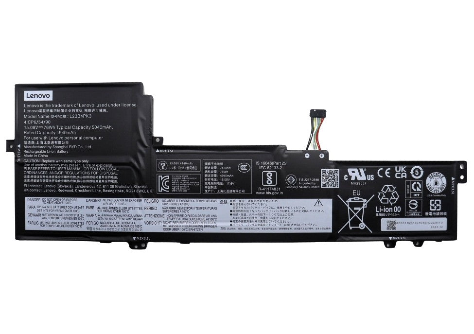 New Genuine Lenovo IdeaPad Slim 5-16AHP9 5-16IMH9 5-16IRU9 Battery L23D4PK3 L23B4PK3 L23C4PK3