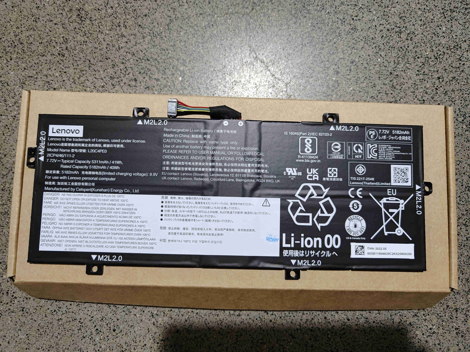 New Genuine Lenovo Yoga Duet 7-13ITL6 Battery 41WH - LaptopParts.ca