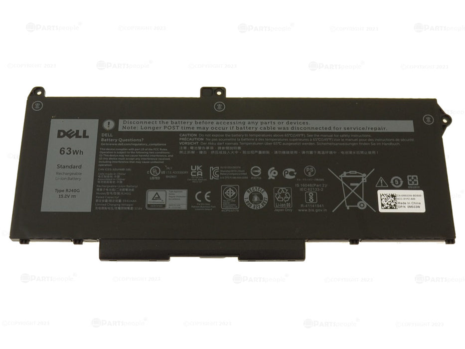 New  Dell OEM Original Latitude 5420 5520 Precision 3560 4-Cell 63Wh Laptop Battery RJ40G