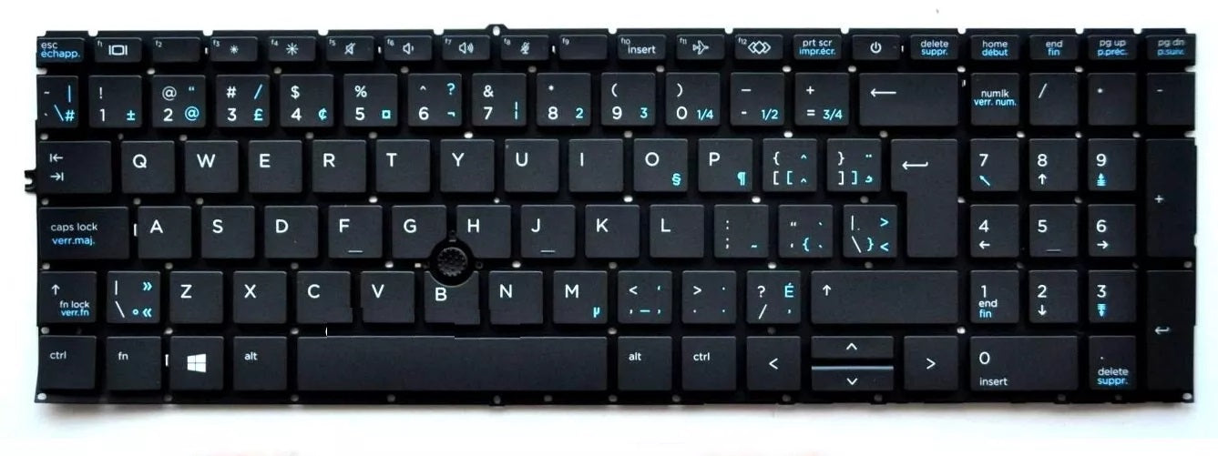 New HP EliteBook 850 G7 855 G7 850 G8 855 G8 Canadian Bilingual Keyboard M07493-DB1 - LaptopParts.ca