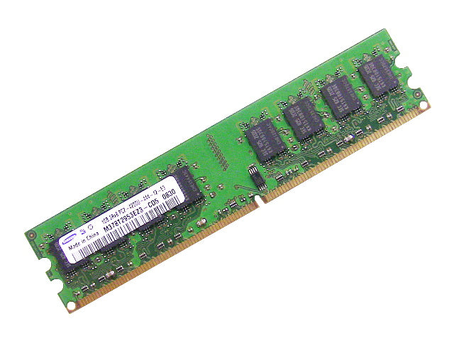 Used Dell OEM DDR2 533Mhz 1GB PC2-4200U Non-ECC RAM Memory Stick M378T2953EZ3-CD5