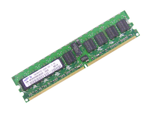 Used Dell OEM DDR2 400Mhz 1GB PC2-3200R ECC RAM Memory Stick M393T2953CZ3-CCC