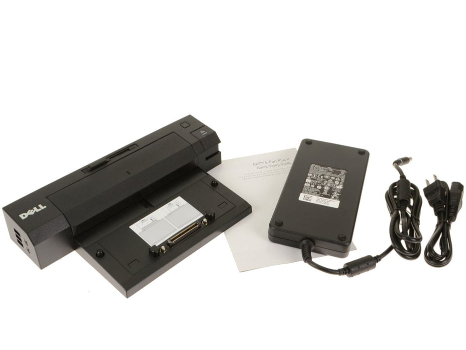 Refurbished Dell OEM Precision M6400 M6500 M6600 M6700 E-Port Plus II Docking Station Port Replicator Kit With 240-watt Power Adapter M8V41