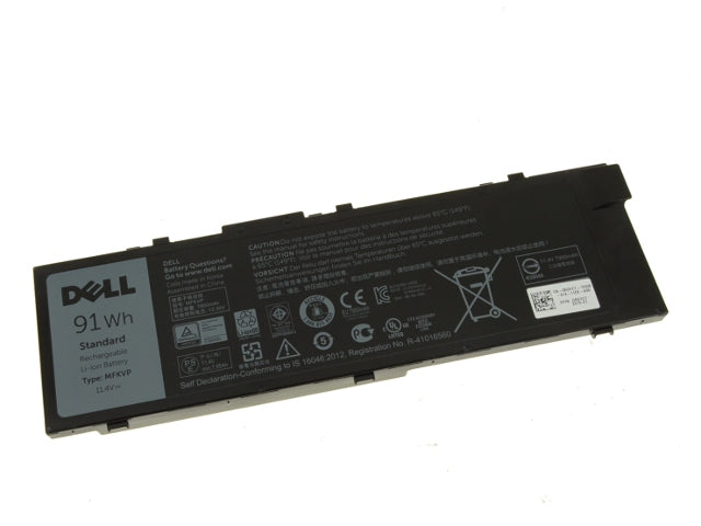 Used Dell Original Precision 7510 17 7710 6-cell 91Wh OEM Battery MFKVP