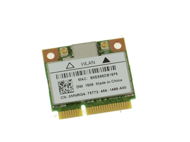 Used Dell OEM Wireless 1506 DW1506 WiFi 802.11 b/g/n Half-Height Mini-PCI Express Card MNRG4