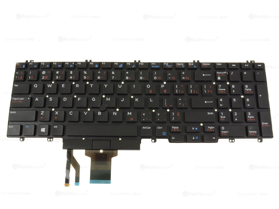New French English Precision 7530 7730 7540 7740 Laptop Keyboard MVPVN