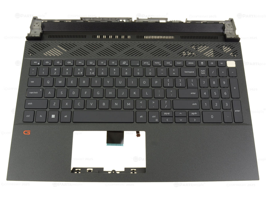 New US INTL Dell OEM G Series G15 5520 5521 5525 Palmrest Backlit Keyboard Assembly MW4C1